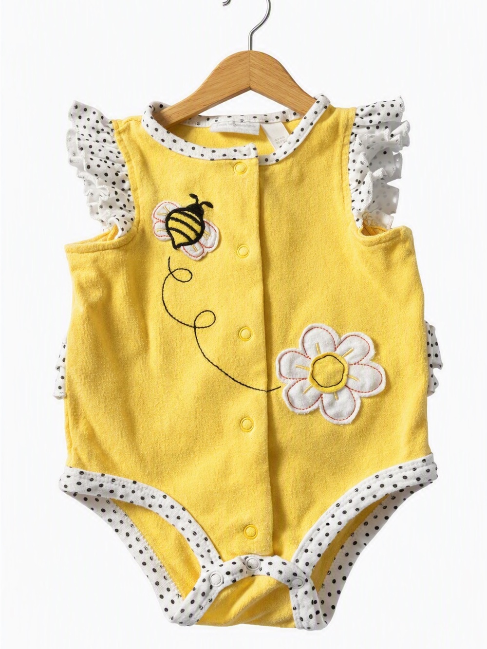 10/$15 First Impressions Ruffled Bumblebee Bodysuit